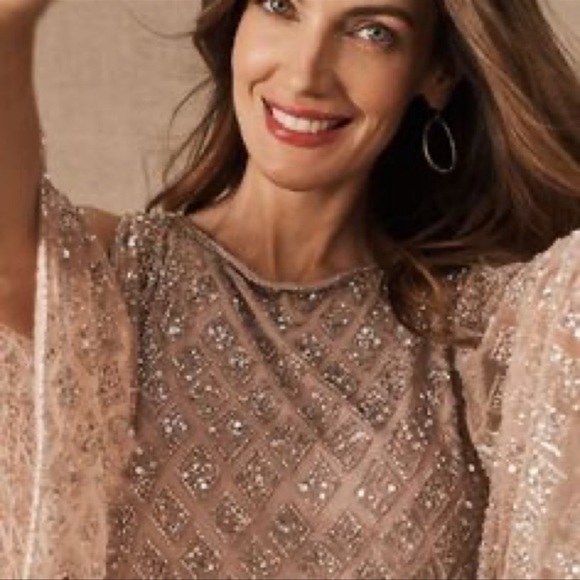 NWT BHLDN Bathilda Beaded Gown Maxi Dress - Picture 5 of 13